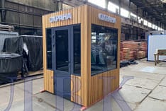 Блок-контейнер - Пост охраны в сквер - Знаки Зодиака